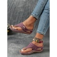 thumbnail image 5 of Orthopedic Wedge Sandals for Women 2025 Dressy Summer Comfortable Arch Support Casual Slip on Flats Flip Flops for Women Ladies Beach Outdoor Slides Slippers Shoes, 5 of 12