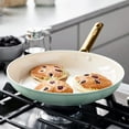 thumbnail image 3 of GreenPan Reserve Ceramic Nonstick 10" and 12" Frypan Set | Julep with Gold-Tone Handles, 3 of 7