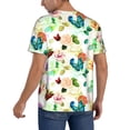 thumbnail image 2 of Lsque Floral Vintage Pattern Mens Polo Golf Shirts Funny Graphics Shorts Sleeve Button Shirts Baseball T-shirt-4X-Large, 2 of 7