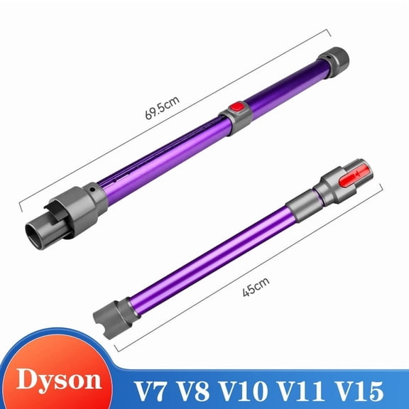 Extension Rod Telescopic Straight Tube For Dy*son V7 V8 V10 V11V15 Wireless Vacuum Cleaner Extension Rod Accessories Purple Wand