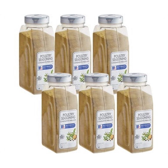 McCormick Culinary Assaisonnement pour Volaille, Mélange Professionnel d'Herbes Sans Sel, Bouteille de 12 oz (340 g), Caisse de 6