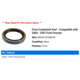 thumbnail image 2 of Front Crankshaft Seal - Compatible with 2004 - 2007 Ford Freestar 2005 2006, 2 of 2