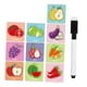 thumbnail image 1 of Juego de memoria de combinación de tarjetas, tarjeta de reconocimiento de imágenes, tarjeta Montessori, regalo de cumpleaños para niños de 1, 2, 3 y 4 Frutas y verduras, 1 of 8