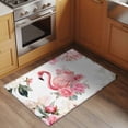 thumbnail image 3 of Pink Flamingo Area Rugs Collection 2'x3', Watercolor Flowers Spring Floral Leaf Plant Non Slip Indoor Rectangle Throw Runner Rug Floor Mat Carpet for Living Room Dining Table Bedroom Nursery, 3 of 9