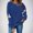 Navy, variant on asdoklhq Thanksgiving Shirts for Women Thanksgiving Printed Long Sleeve Round Neck Loose Top Sweatshirt Red XL