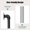 thumbnail image 5 of Metal Stair Handrail, 12 Feet Handrails Galvanized Industrial Pipe Railing, Wall-Mounted Indoor Pipe Stair Railing for Bathrooms, Staircases, Bars, Apartments, 5 of 11