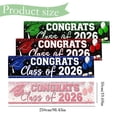 thumbnail image 3 of Luluganb Grad 2026 Banner Gold Stars Graduation Display Graduation Caps Diploma Scrolls 2026 Grad Backdrop for Graduation Ceremony High School Graduation Graduation Photo Backdrop Green, 3 of 9