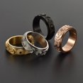 thumbnail image 4 of Moon Star Sun Spinner Fidget Ring para la ansiedad declaración anillo joyería Size6-11, 4 of 5