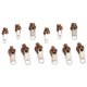 thumbnail image 4 of Kit de reparación de cabezal de cremallera Universal, 12 Uds., repuesto para chaquetas DIY, pantalones vaqueros, abrigos, carteras, café, 4 of 14