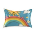 thumbnail image 7 of Yayeee Pillowcase King Size Set of 2 Satin Wrinkle Resistant Pillow Case, Rainbow with Stars, 7 of 7