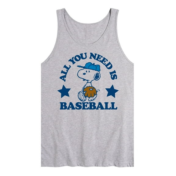 Peanuts - All You Need Is Baseball - Snoopy - Men's Jersey Tank