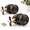 Oil Rubbed Bronze-2 Pack, variant on Black 20 Pack Stainless Steel Interior Door Knobs with Thumb Turn Lock