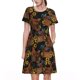 thumbnail image 1 of Balery Chicken Rooster Vestidos sueltos de manga corta para mujer, vestidos de verano 2025, vestidos casuales de corte A con vuelo., 1 of 6
