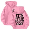 thumbnail image 2 of SIYUDAN Women 's Sweatshirts Hoodies Long Sleeve Women s Zipper Hoodie Cozy Sweatshirts for Women Pink Sweatshirt Women s Fall Clothes for Women 2025 Teen Clothing, 2 of 4