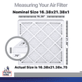 thumbnail image 2 of Filter King 16.38x21.38x1 Air Filter | 4-PACK | Carbon MERV 8 HVAC Pleated A/C Furnace Filters | MADE IN USA | Actual Size: 16.38 x 21.38 x .75", 2 of 5