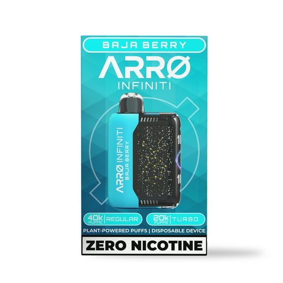 ARRO Infiniti - Baja Berry | 0% Nicotine, 40k puffs, Aromatherapy Diffuser