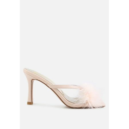

Honeybear Feather Detail Slip-On Sandals