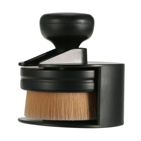 1pc Large Foundation Brush Flat Round Makeup Brushes Liquid Cosmetic Blush Brush Professional Women Powder Brush Makeup Tool (Best Powder For Black Women)