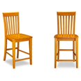 thumbnail image 1 of Leo & Lacey Tabouret de Bar en Latte de Caramel (Lot de 2), 1 of 5