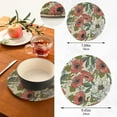 thumbnail image 3 of Pot Holders Trivets Set Pure Cotton Potholders Set, Set of 2, Peonies Pattern Hot Pot Trivets One 9.45 Inch and One 7 Inch for Kitchen Pans Bowl Teapot, 3 of 7