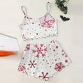 thumbnail image 4 of Xmyrz Womens Pajama Sets 2Pc Cartoon Print Lovely Skin-Friendly Stylish Christmas Sleeveless Loungewear Sleepwear Pj Clothing Suits, 4 of 4