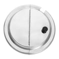 thumbnail image 4 of Tapa de acero inoxidable, accesorio de cocina, tapa redonda abatible con asa para sartén y Diámetro 30 cm, 4 of 9