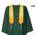 thumbnail image 4 of Odeerbi 5-17 Years Kids Teen Boys Girls Graduation Gown Set Solid Color Long Sleeve Robe with Stole, Cap & Honor Cord, Complete 4-Piece Outfit, 4 of 6