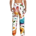 thumbnail image 3 of Fotbe Men'S Flowers Birds And Butterfliesclassic Pajama Pants With Elastic Waist And Drawstring Pockets，Pajama Pants Mens Lounge Pants Super Soft, 3 of 9