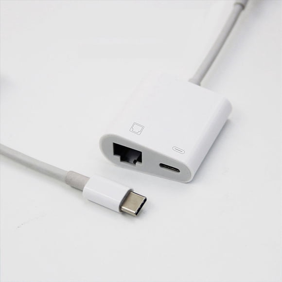 6X Adaptador Ethernet OTG Tipo C USB C una RJ45 Ethernet LAN Convertidor de Red con Cable 100Mbs para Tableta de TeléFono MóVil Tipo C