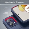 thumbnail image 3 of for Motorola Moto G73 Case for Man, Heavy Duty Shockproof Phone Case Support Wireless Charging Cover for Motorola Moto G73 HD Blue, 3 of 8