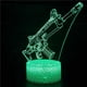 thumbnail image 2 of Serie De Juegos Móviles Lámpara De Cabecera Holograma 3D Ilusión Luz Nocturna Con Control Remoto Yuarrent HA016059-00, 2 of 7