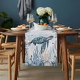 thumbnail image 2 of Coastal Sea Turtle Table Runner - 90 Inch Long, Kitchen Dining Table Runner Dresser Scarves, Summer Ocean Coral Conch Farmhouse Decor for Coffee Tables Wedding Party Banquet, 2 of 8