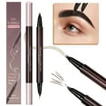 thumbnail image 4 of Kokovifyves Waterproof Microblading Eyebrow Pen 2-in-1 Ended Eyebrow Pen 4-Fork-Tip Brush-Tip for Natural Hair-Like Brows Eyebrows 2ml, 4 of 5