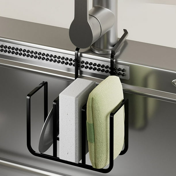 Estante para Fregadero de Cocina de Estilo Japonés | Organizador Multiusos para Esponjas y Lavavajillas | Estante de Hierro para Colgar En La Cocina Sin Taladros | Accesorio para Secar Toallas y Tabl