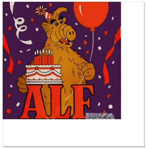 Alf Vintage 1987 Purple Lunch Napkins (16ct)