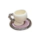 thumbnail image 2 of Taza de café de cerámica con platillo, taza de café, taza de jugo suave, cafetera, taza de té, Taza de leche para el hogar, oficina, trabajo, té de la Taza blanca, 2 of 8