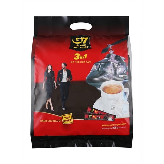 Trung Nguyen G7 3-in-1 Instant Premium Vietnamese Coffee, 50 Servings/Satchets