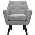 thumbnail image 5 of Modway Posit Modern Upholstered Polyester Fabric Armchair in Light Gray, 5 of 5