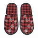 thumbnail image 1 of Fotbe Red Buffalo Plaid Pantuflas Peludas para Mujer con Estampado, Zapatillas de Peluche, Zapatos de Invierno para Casa, Uso Interior y Exterior-Medium, 1 of 8