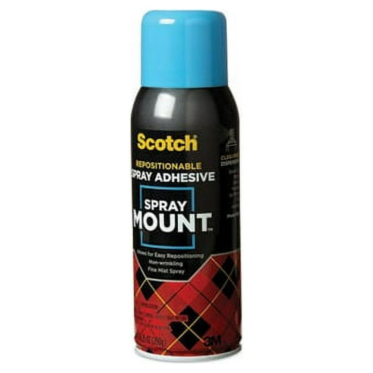 3M™ Spray Mount™ 021200-30060 Repositionable Quick-Fix Spray Adhesive,  Aerosol Can, Clear