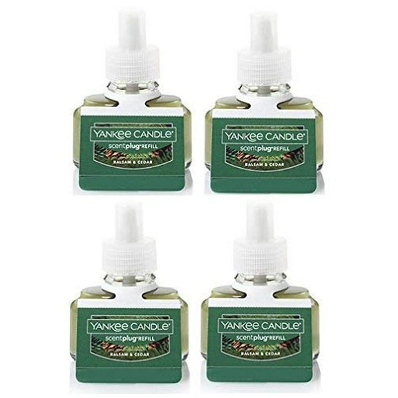 Yankee Candle ScentPlug Refills, Balsam & Cedar, 4 Count, 4 Pack