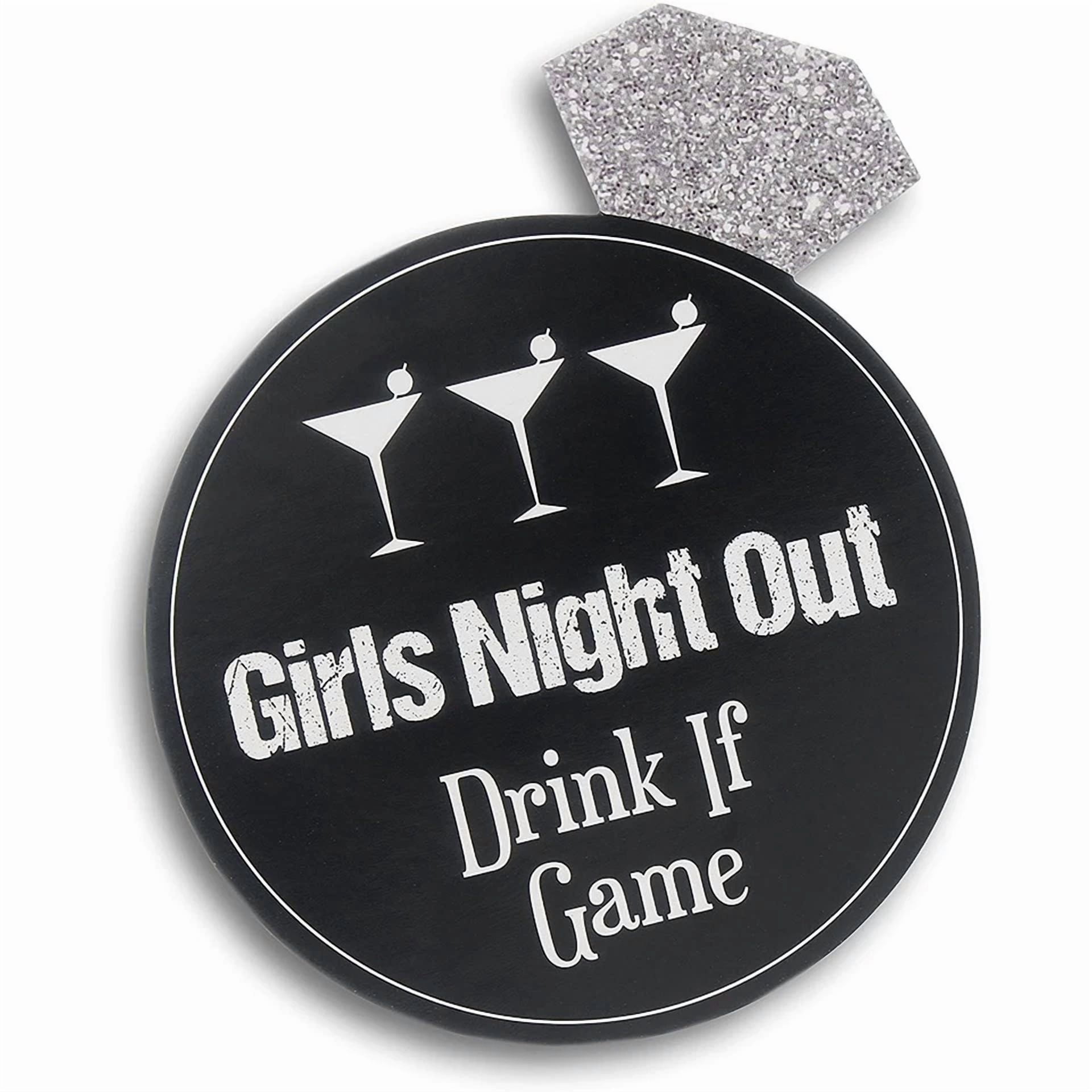 BUTTERFLY- 30 Pcs Black Pink Drink If Card Game - Bridal Shower Bachelorette Party Supplies