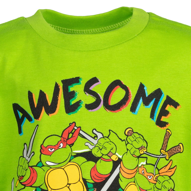 Teenage Mutant Ninja Turtles Raphael Toddler Boys Athletic Graphic T-Shirt Mesh Shorts Black / Green 2T