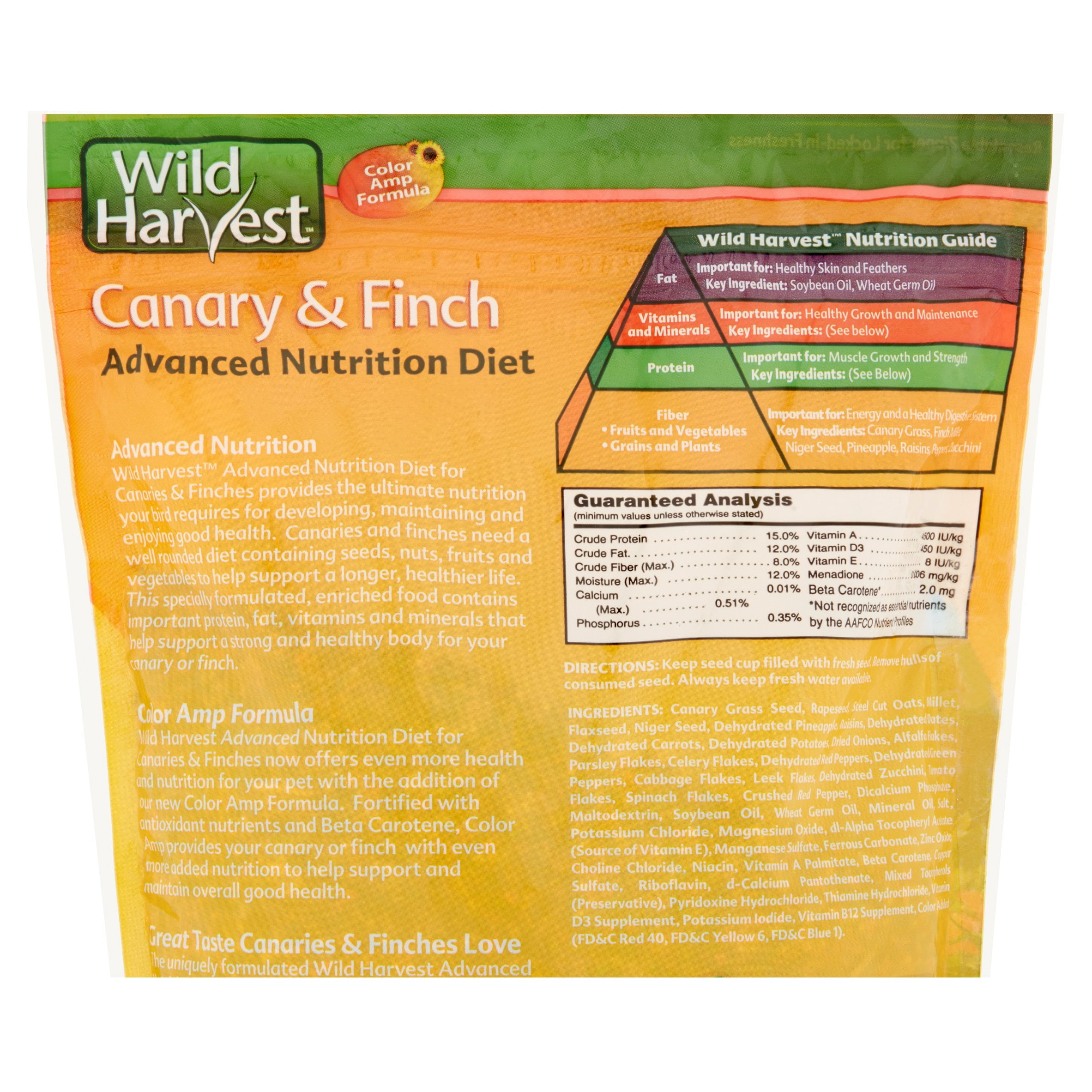 (2 pack) Wild Harvest Super Premium Canary and Finch Food, 2 lb