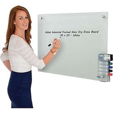 Frosted Glass Dry Erase Board - 36 x 24 in.