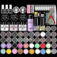 thumbnail image 1 of Full Nail Manicure Set Pro Acrylic Kit With Drill Machine Acrylic - Snngv, 1 of 4