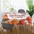 thumbnail image 5 of Yayeee Tablecloths for Rectangular Tables 54 x 54 inch Party Table Cover, Leaves Pattern, 5 of 6