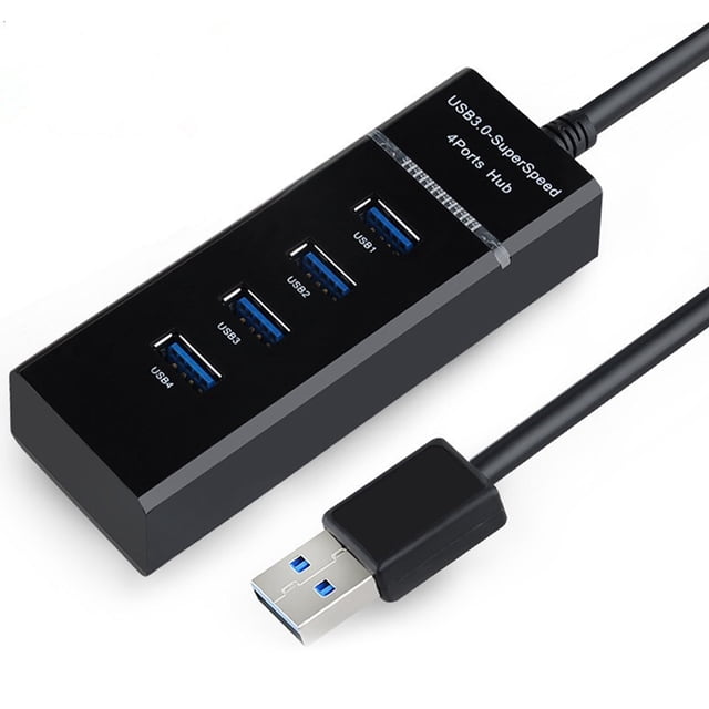 Concentrador USB de 4 puertos USB 3.0 C, concentrador de datos de alta velocidad para Windows, Mac OS, Linux, MacBook, portátiles y notebooks.