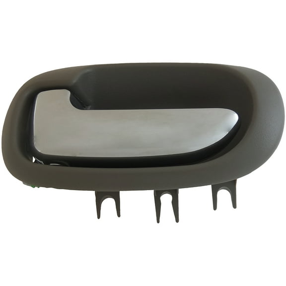 Dorman 93289 Rear Driver Side Interior Door Handle for Specific Chrysler / Dodge Models, Chrome Lever; Gray Housing
