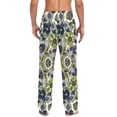 thumbnail image 4 of FORMRS Mens Pajama Pants with Pockets Sleepwear Lounge Bottoms Sizes S-2XL, Green Floral, 4 of 7